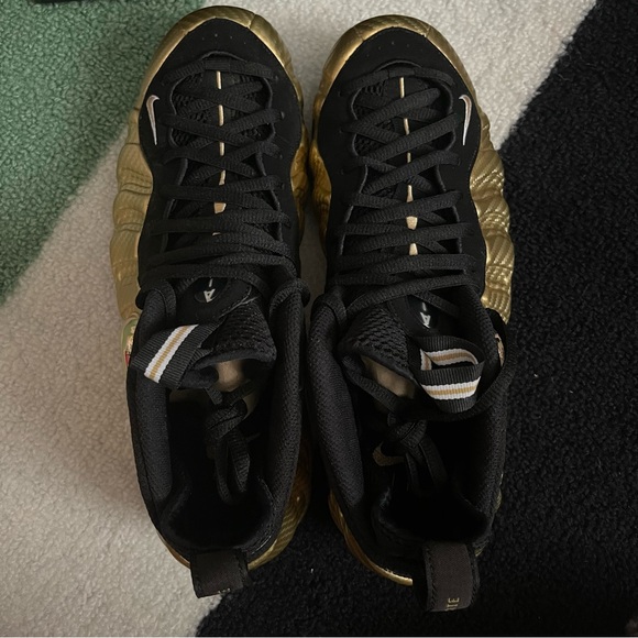 👟 11.5 Men’s Nike Air Foamposite Pro Metallic Gold Black - Picture 7 of 11
